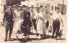 PISCINE DU GALIA ET LES AMIS 1956 AU RETOUR